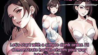 Mistress turns you into one of her bunny girls and lets you suck your first client (FEMDOM ROLEPLAY - AI GENERATED)