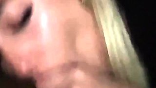 Tameeka blowjob in car with facial