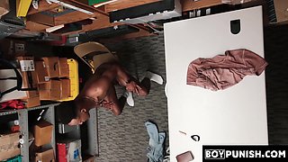 BoyPunish.com - Black perp's raw, hard barebacking by a Latin guard with an amazing body