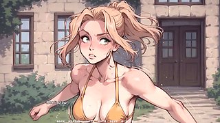 Black hair, 3d animation, bbc anal