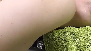 Gorgeous russian doll, kamilla, gives herself an orgasm in the bathroom