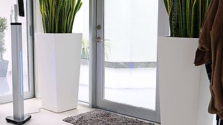 Busty brunette solo masturbation