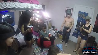 Horny College Teens Having A Wild Orgy In A Dorm Room