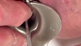 Strong Stream Pee From My Spread Out Pussy by Speculum