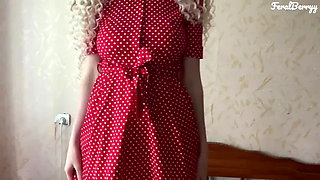 White Ass in a Red Dress Loves Anal/feralberryy