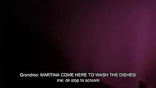 Martina Smith fucks store boy with step grandma watching - hot Latina blowjob and pussy fucking