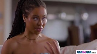Best Friends Pussy Licked by Ebony Neighbor - Kira Noir, Spencer Bradley, Freya Parker Lesbian Threesome