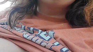 I Decided to Play with My Tits Right by the Neighbor I Have a Crush Ons House. I Hope He Saw!