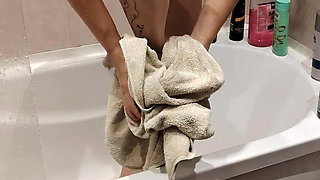 Peeking Perverts Wet Neighbor Tease & Shaved Pussy Reveal