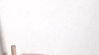 Naked Horny Artist with Gloves & Fucks Her Ass