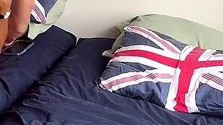 Cameras Above and Below Us as We Play on the Bed