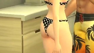 The Blissful Simmers_cheating Husband Fucks Maid While Wife Is Home