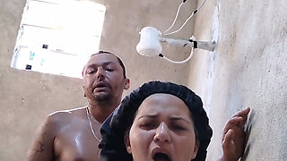 Wild sex in the shower - He fucked me while the water ran down my body