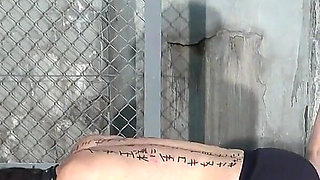 The Mistress Ties the Food with Rope and Makes the Slave Jump to Get It with His Mouth