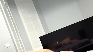 Skinny blonde cutie rides cock until her snatch is full of fresh cum