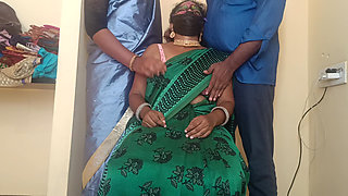 Office Staff with Sisters Shared Bed with Manager