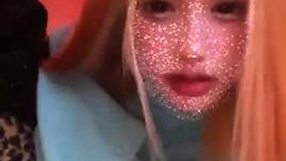 Cute Japanese babe shows how she do it