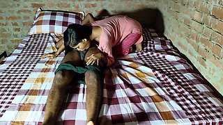 The Village Girl Looked Virgin In A Suit, Fucked Her While Lying On The Bed