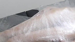 Flavia Blowjob Wrapped in Plastic, with Bastinado and Tit Spanking