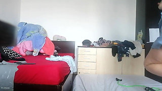 Amateur Wife Dances Sensually in the Empty House.