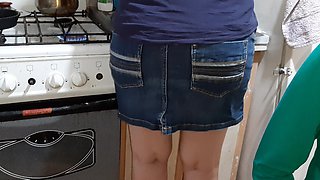 We Jerk off to Our Stepmom While She Cooks Dinner - Lesbian-candys