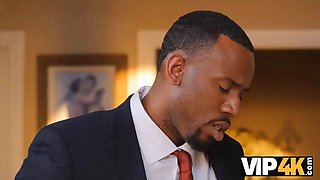 Vip4k. cutie caught playing solo with vibrator by moms ebony playmate