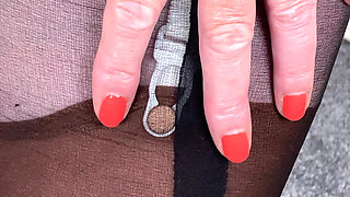 Mrs Mature Feet Trying a Bit of Layering for You All.