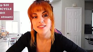 Busty amateur GF webcam solo