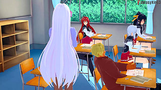 Rias Gremory Get fucked in the bathroom - DXD NTR Madness Series