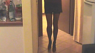 Black Stockings Shoeplay