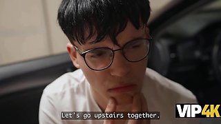 VIP4K - Hot MILF asks a horny virgin dude for a nice doggy anal sex