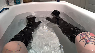 Wet Boot Fetish and Clothed Bath My Dirty Secret After a Bad Date