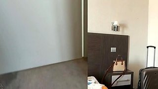 Unplanned sex in a HOTEL room between Stepson and his Stepmother.