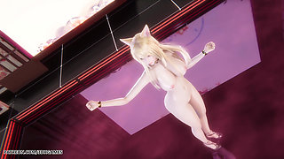 Mmd Gokuraku Jodo Ahri Sexy Naked Dance League of Legends Hentai Uncensored 4K 60fps