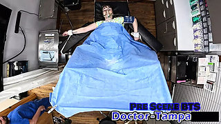 Hot Gyno Exam with Ashley Pink - Petite Teen Moans Loud in Medical Fetish Scene