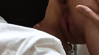 Toilet Slave Licks My Stinky and Dirty Anus and Pussy After the Toilet