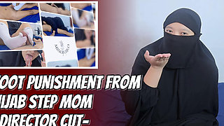 Hijab Step Stepmom Give Her Foot Punishment as Her Step Stepson Doing Bad for a Whole Month - Minokiiko
