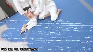 Milf Self Defense Lesson Sparks Foursome Blowjobs and Anal Big Ass Pounding