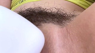 Close up hairy housewife