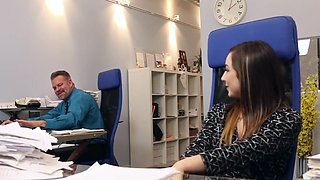 Busty Bambi gets her big boobs sucked by Tony in HD