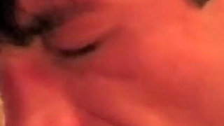 Ahegao Blonde Licking Throbbing Cock Dripping Spit