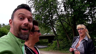 Hartgeld Nutten 7 DP Wild Outdoor Fuck