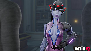 Widowmaker Punished for Cake - Intense BBC Fuck & Creampie - 3D Overwatch Porn