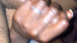 Hot Oily Balls & BBC Massage by Ebony Goddess Then Inserted in POV Creamy Pussy Ride