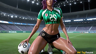Yoruichi Shihouin at Soccer Practice in the Porn Ai Adaptation of Bleach