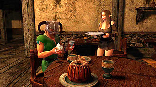 Dragonborn Pounding a Tavern Girl - Skyrim Parody