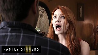 FAMILY SINNERS - Observe This Smoking Torrid Ginger-haired Step Wish Compilation Total Of Passion
