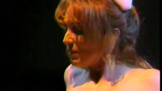 Retro lesbian nurse exotic beauty eat pussies outdoors at night