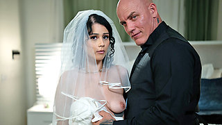 Newlywed bride and unusual family ritual