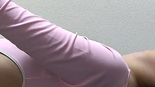 Wedgie Thong Leotard Girl Exercise Room, Slender and Nice Ass Cute Girl Living in a Girl Only Apartment in Japan